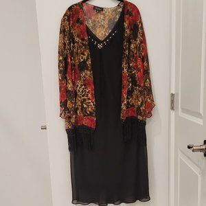 SL Fashions Black dress with jacket 20W